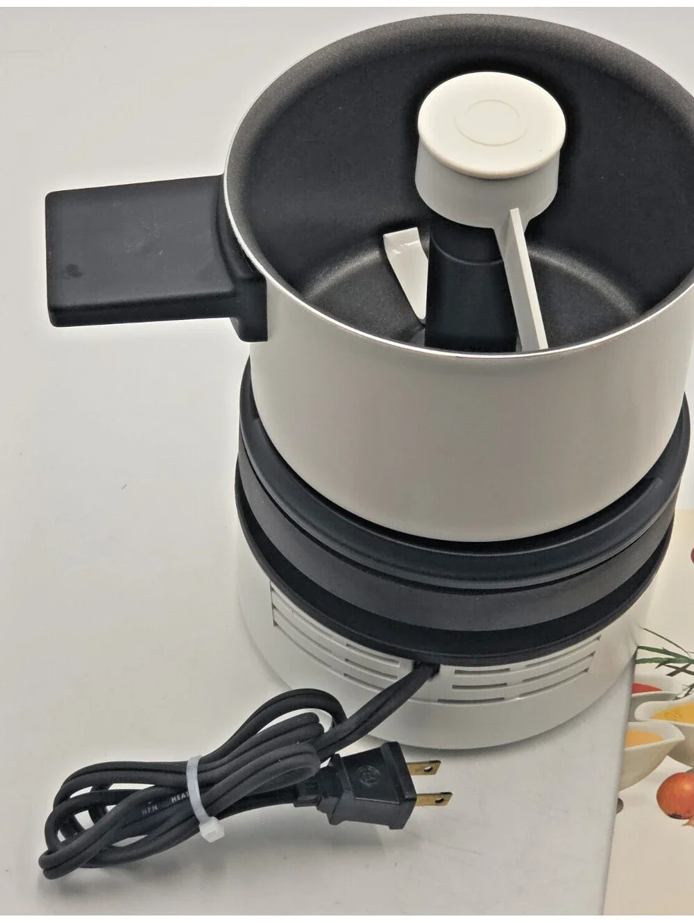 Vintage Tefal Cook & Stir 1L Electric Self-Stirring Saucepan w/ Manual
